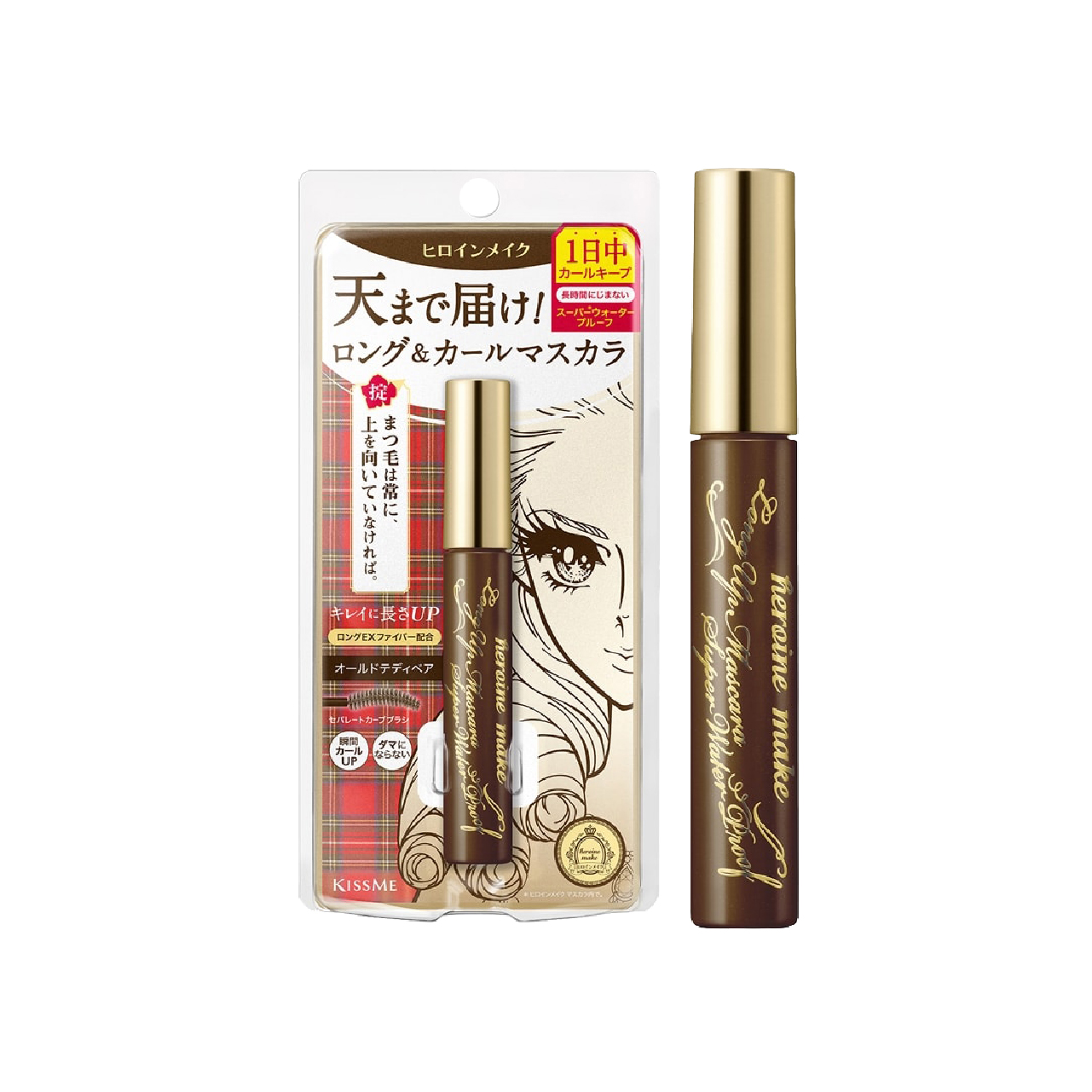 Mascara Nâng Cao Kissme Heroine Make Chuốt Cong Và Dài Mi (Màu Nâu) - Phiên Bản Giới Hạn Kissme Heroine Make Long Up Mascara Super Wp